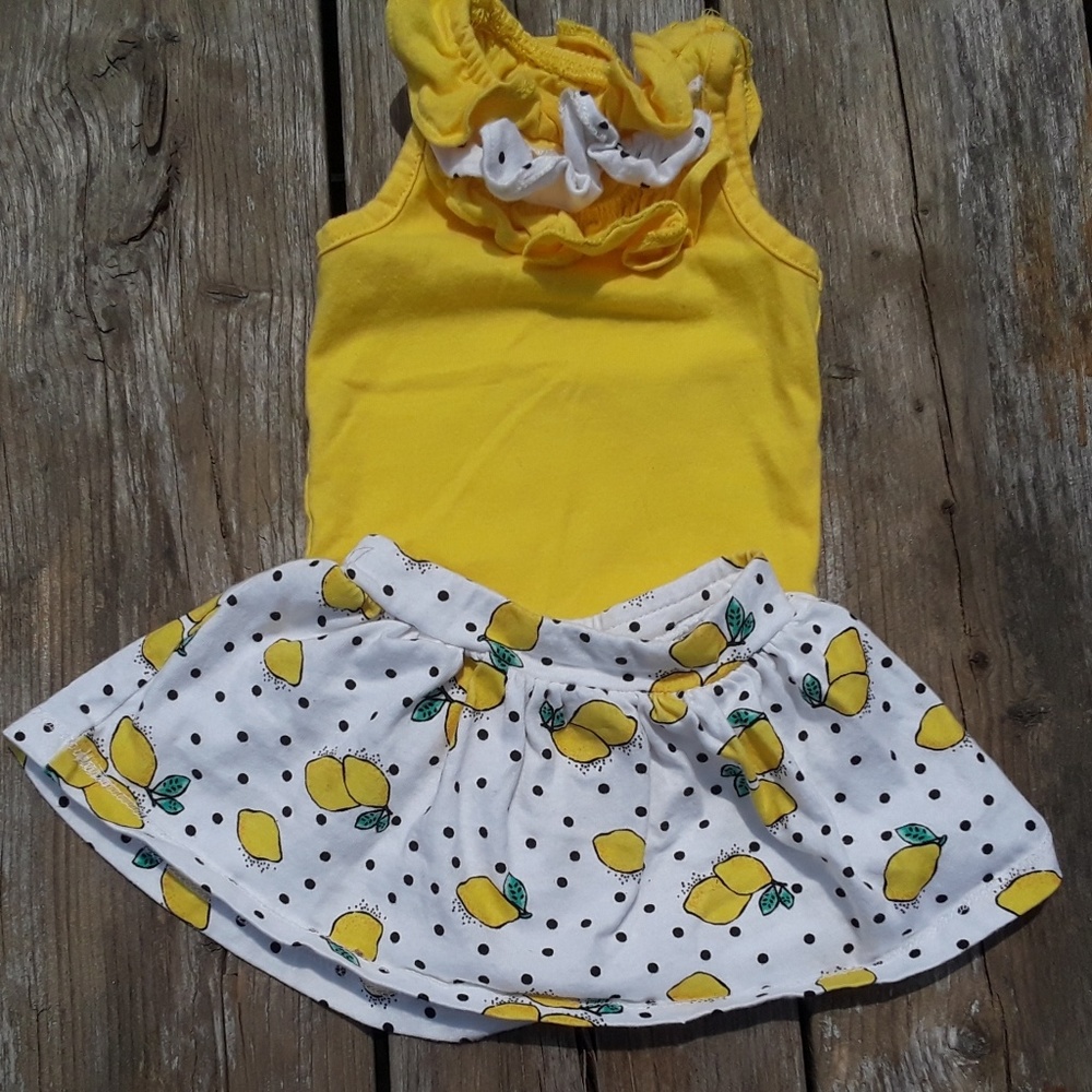 Lemon Summer Baby Girl Set